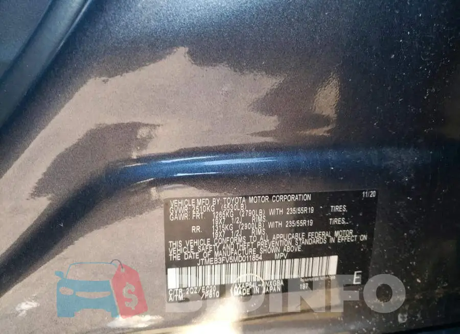 JTMEB3FV5MD011854 Photo# 14