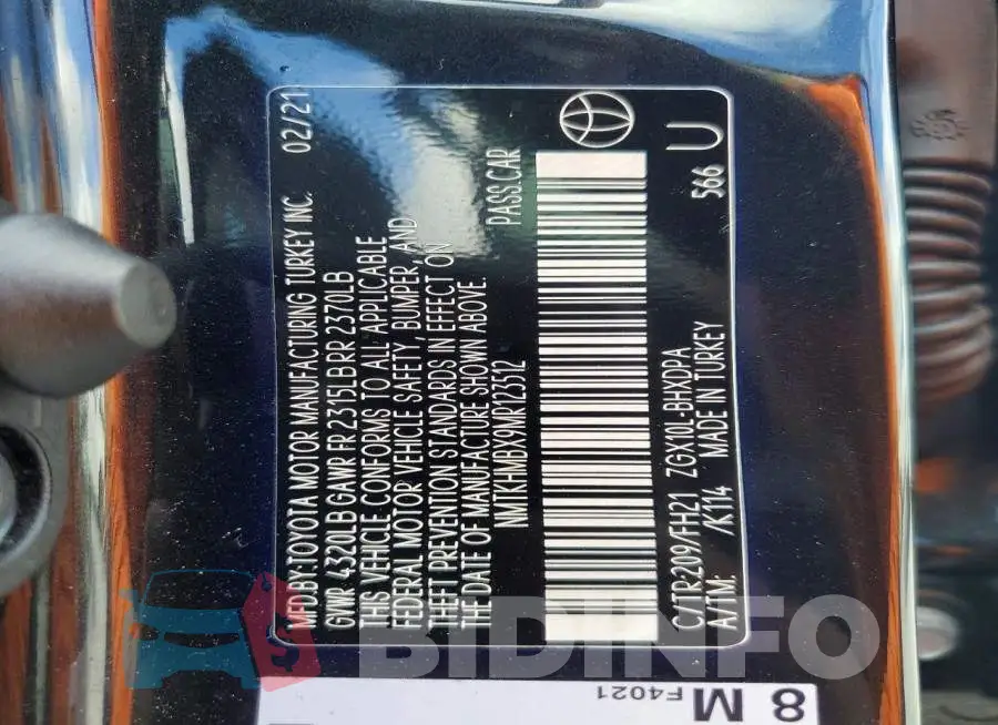 NMTKHMBX9MR123512 Photo# 14