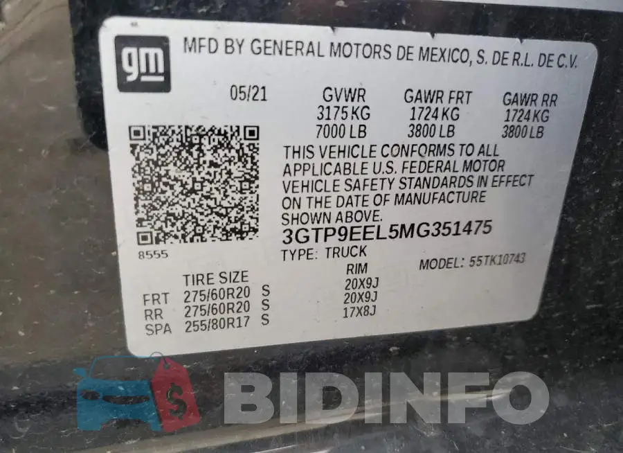 3GTP9EEL5MG351475 Photo# 12