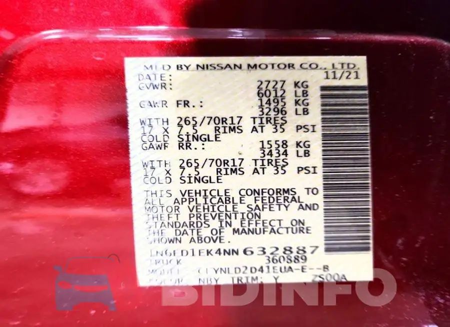 1N6ED1EK4NN632887 Photo# 12