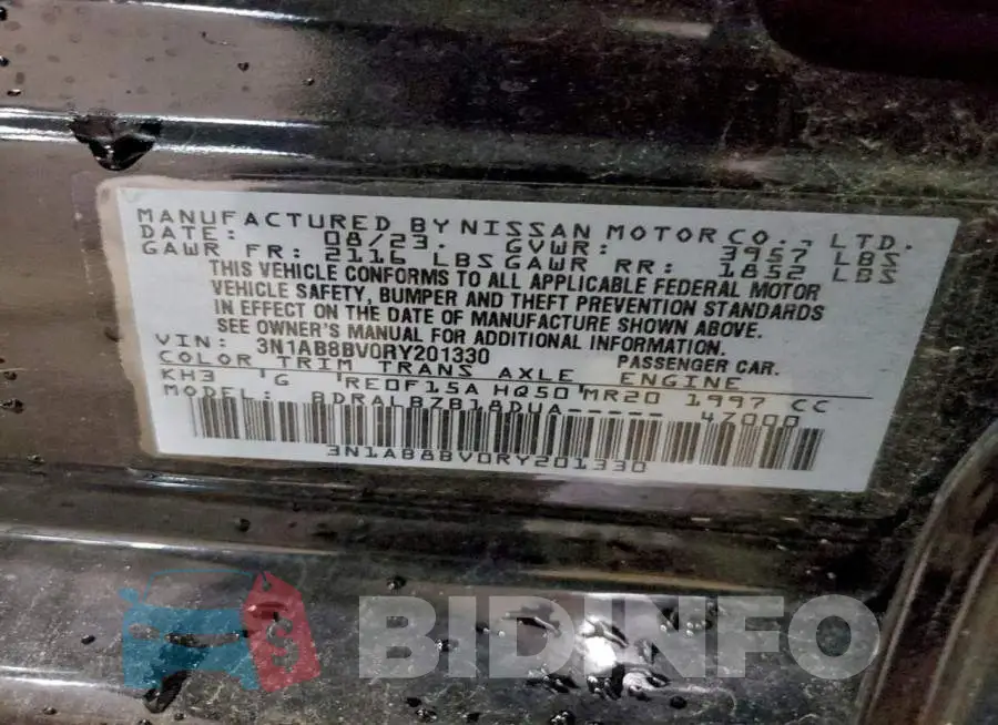 3N1AB8BV0RY201330 Photo# 12