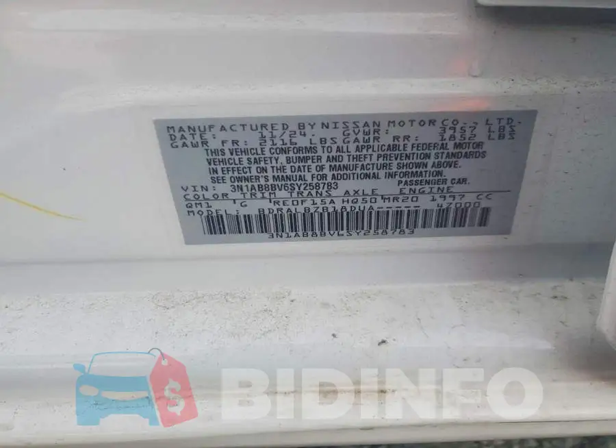 3N1AB8BV6SY258783 Photo# 12