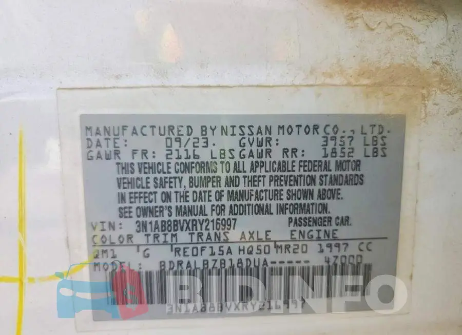 3N1AB8BVXRY216997 Photo# 13