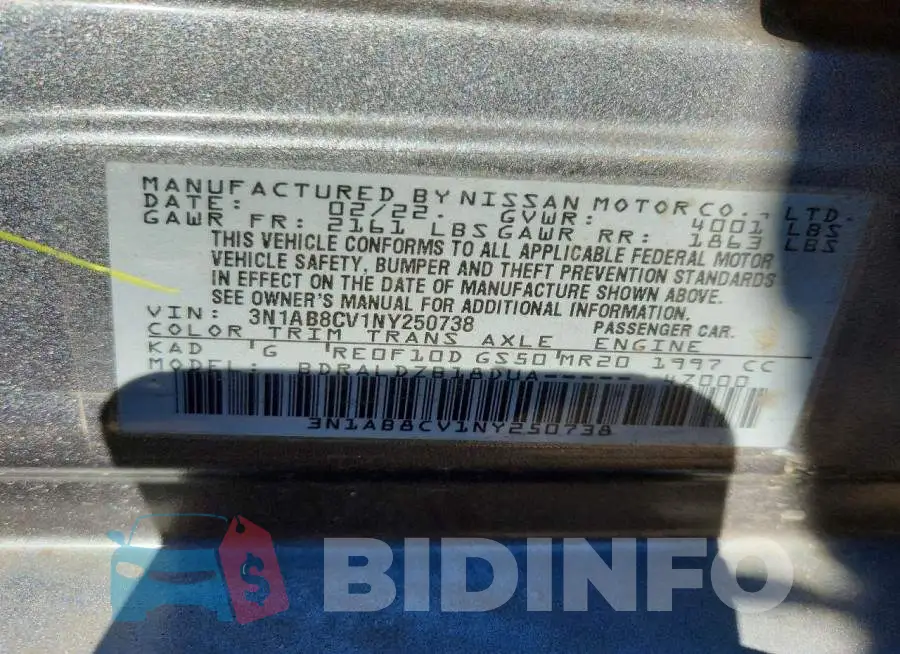 3N1AB8CV1NY250738 Photo# 12