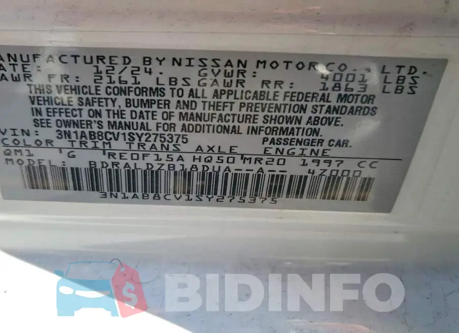 3N1AB8CV1SY275375 Photo# 13