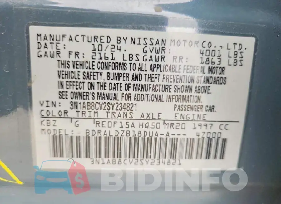 3N1AB8CV2SY234821 Photo# 12