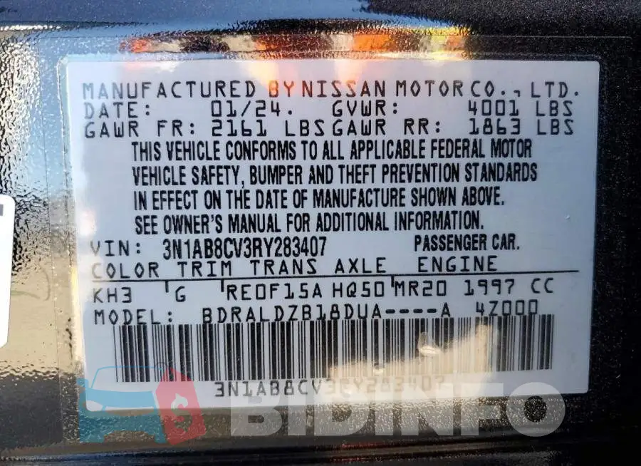 3N1AB8CV3RY283407 Photo# 12