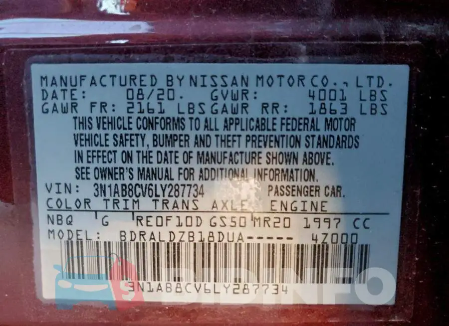 3N1AB8CV6LY287734 Photo# 12
