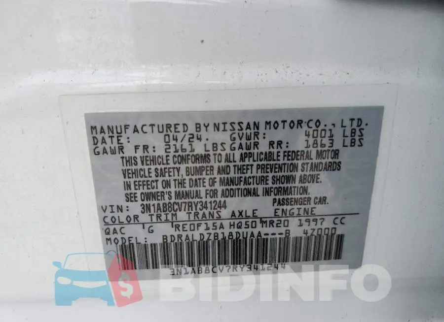 3N1AB8CV7RY341244 Photo# 12