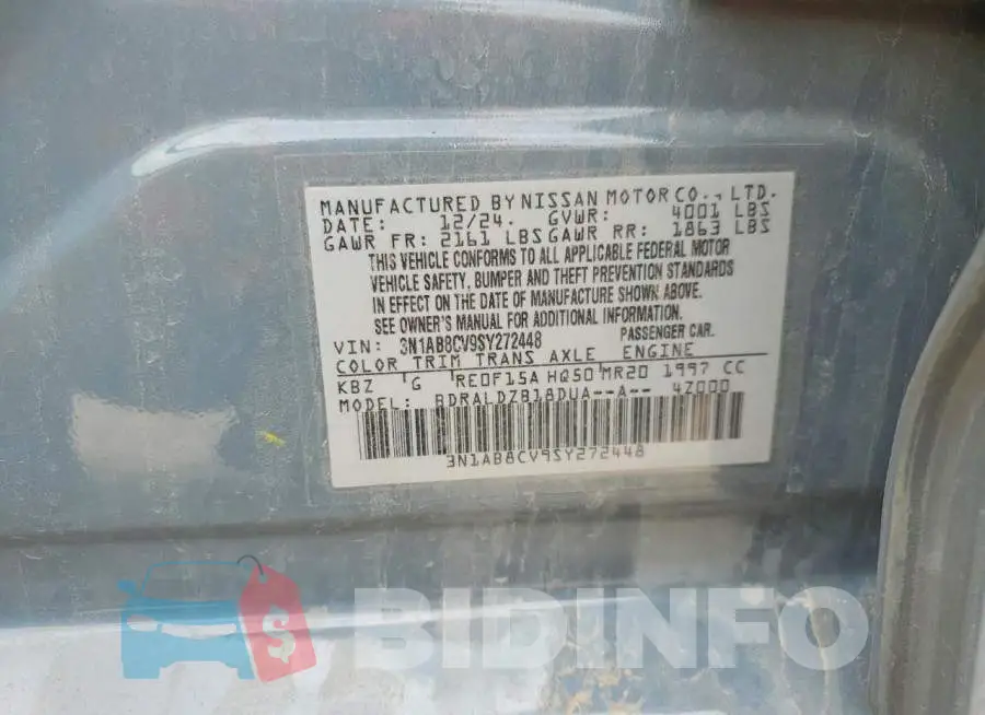 3N1AB8CV9SY272448 Photo# 12