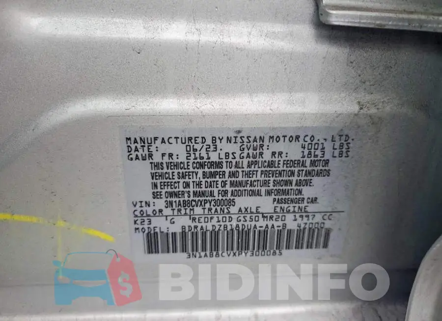 3N1AB8CVXPY300085 Photo# 12