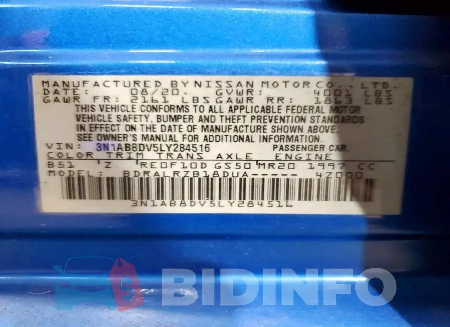 3N1AB8DV5LY284516 Photo# 13
