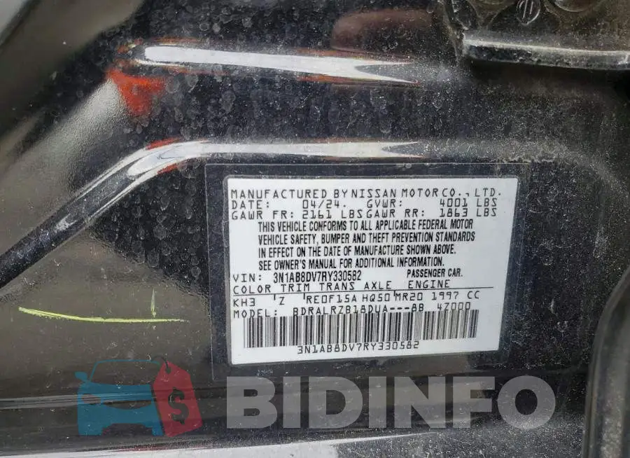 3N1AB8DV7RY330582 Photo# 13