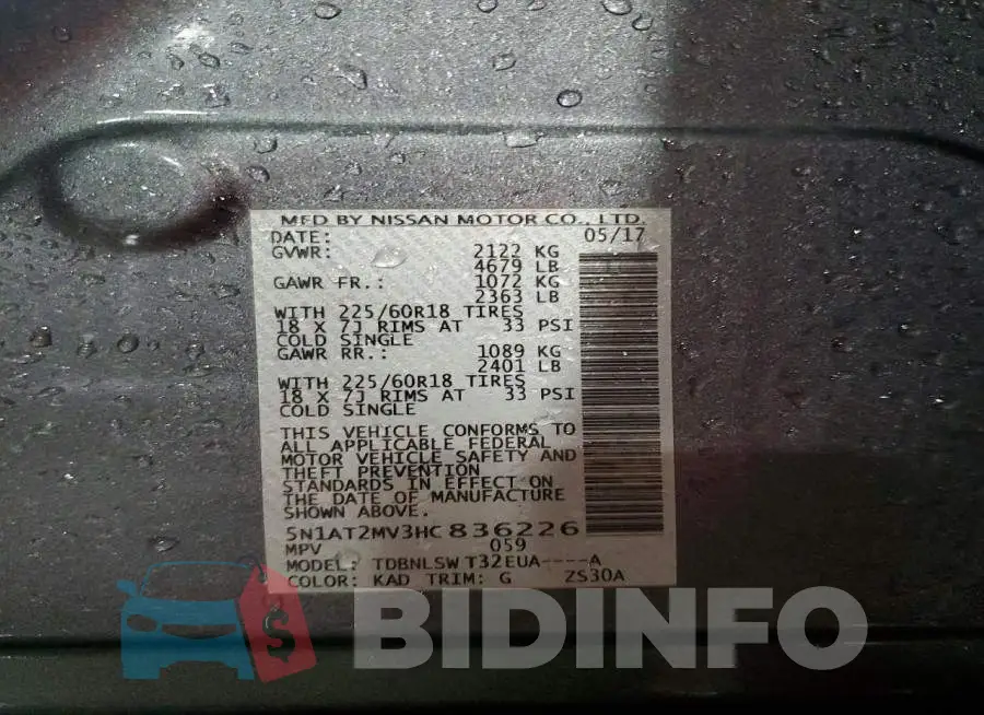 5N1AT2MV3HC836226 Photo# 13