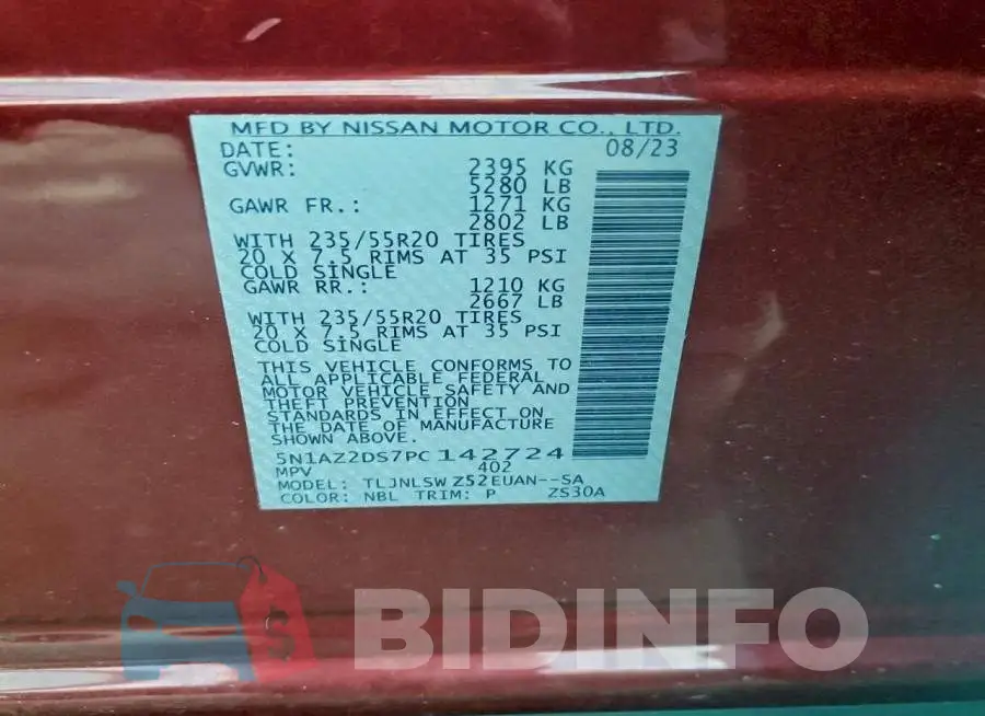 5N1AZ2DS7PC142724 Photo# 14