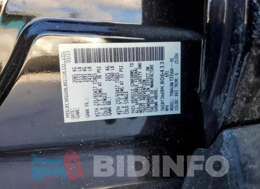 5N1BT3AA9PC806433 Photo# 12