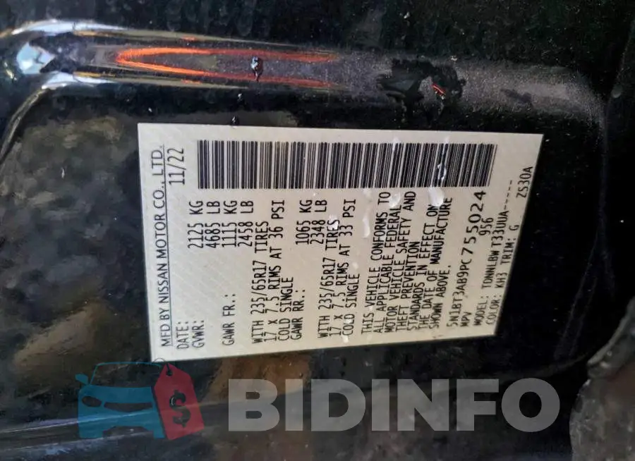 5N1BT3AB9PC755024 Photo# 13