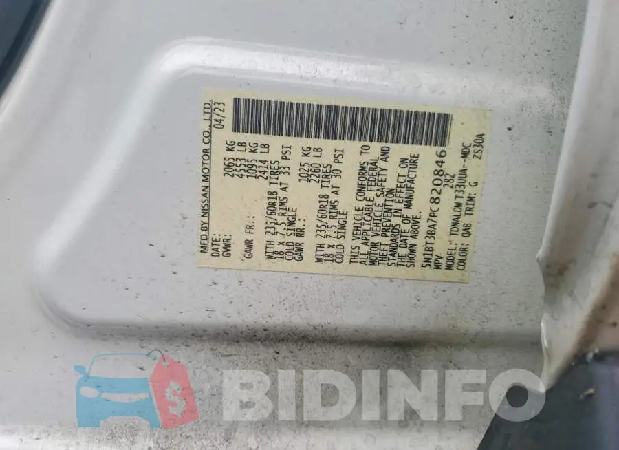 5N1BT3BA7PC820846 Photo# 13