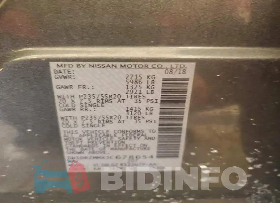 5N1DR2MMXJC678654 Photo# 13