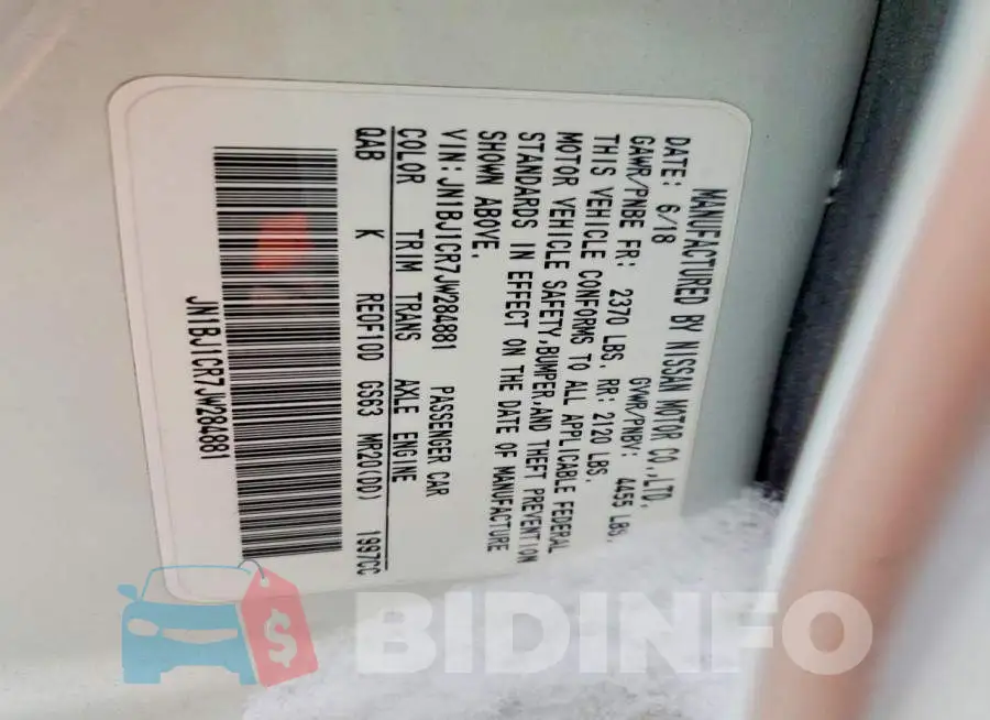 JN1BJ1CR7JW284881 Photo# 13