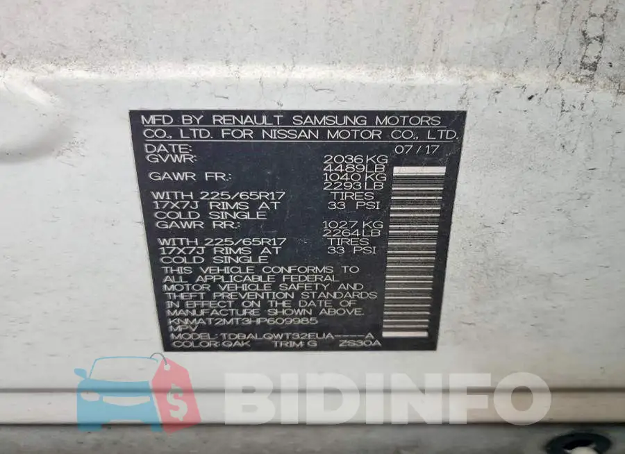 KNMAT2MT3HP609985 Photo# 12