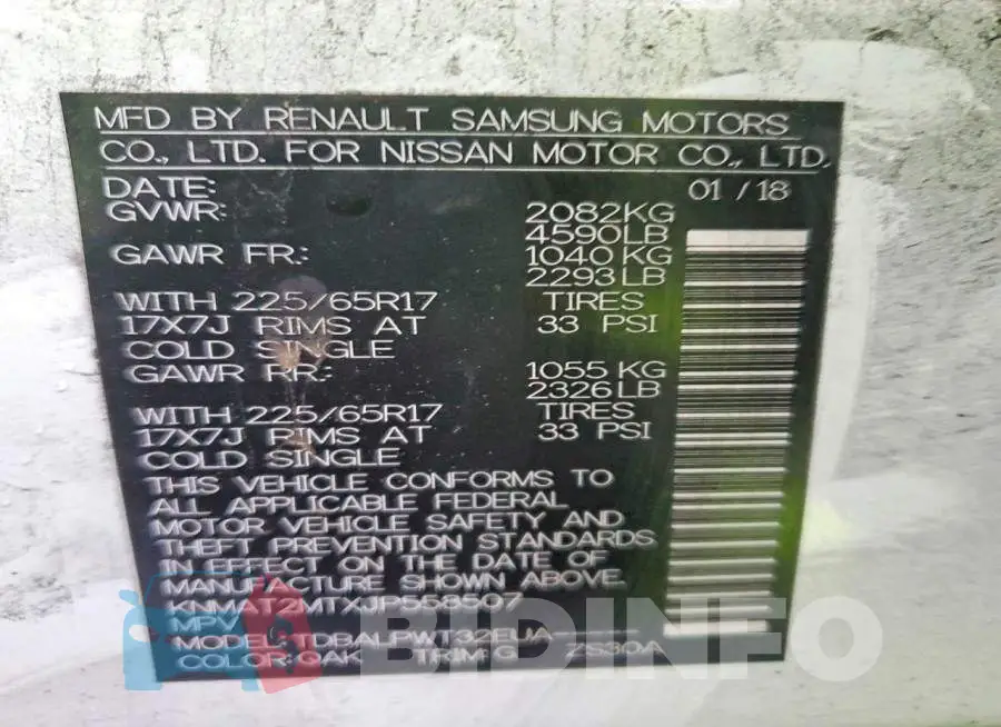 KNMAT2MTXJP558507 Photo# 12