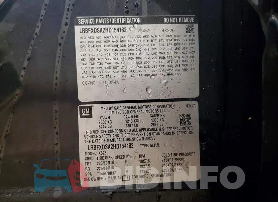 LRBFXDSA2HD154182 Photo# 12