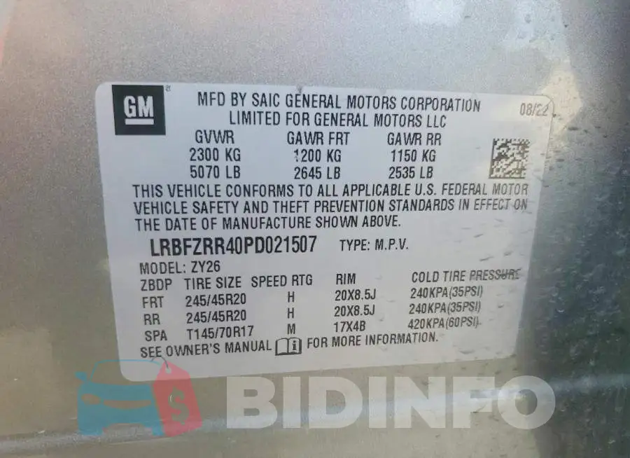 LRBFZRR40PD021507 Photo# 12