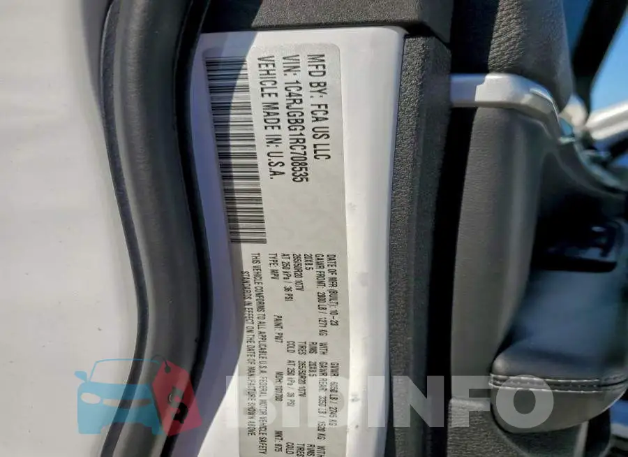 1C4RJGBG1RC708535 Photo# 13