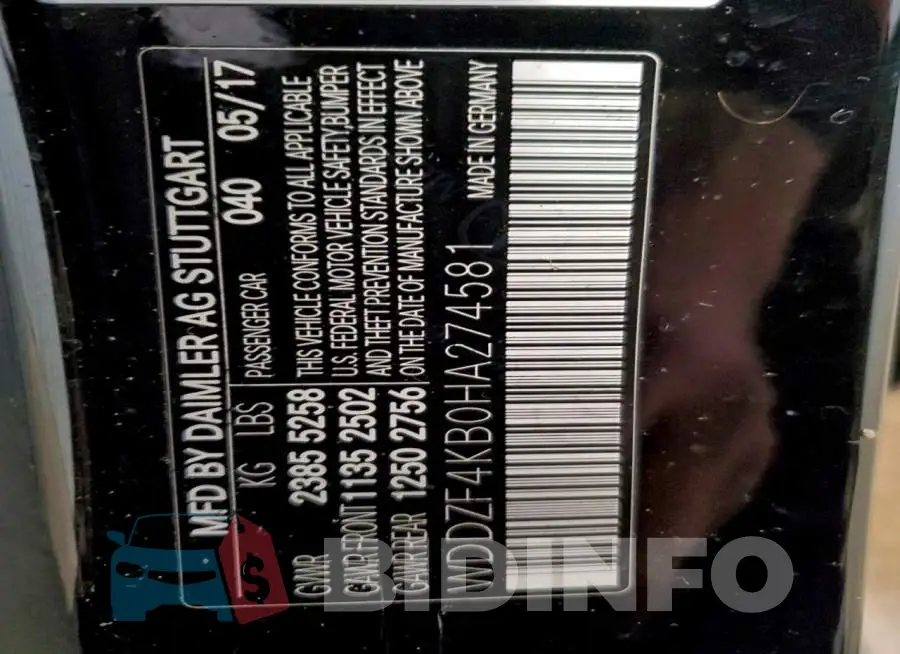 WDDZF4KB0HA274581 Photo# 12