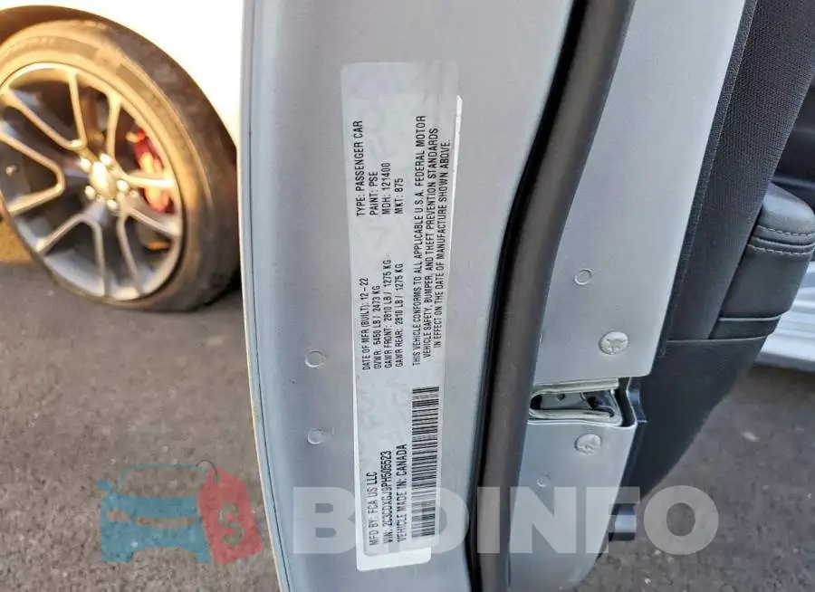 2C3CDXGJ9PH505523 Photo# 12