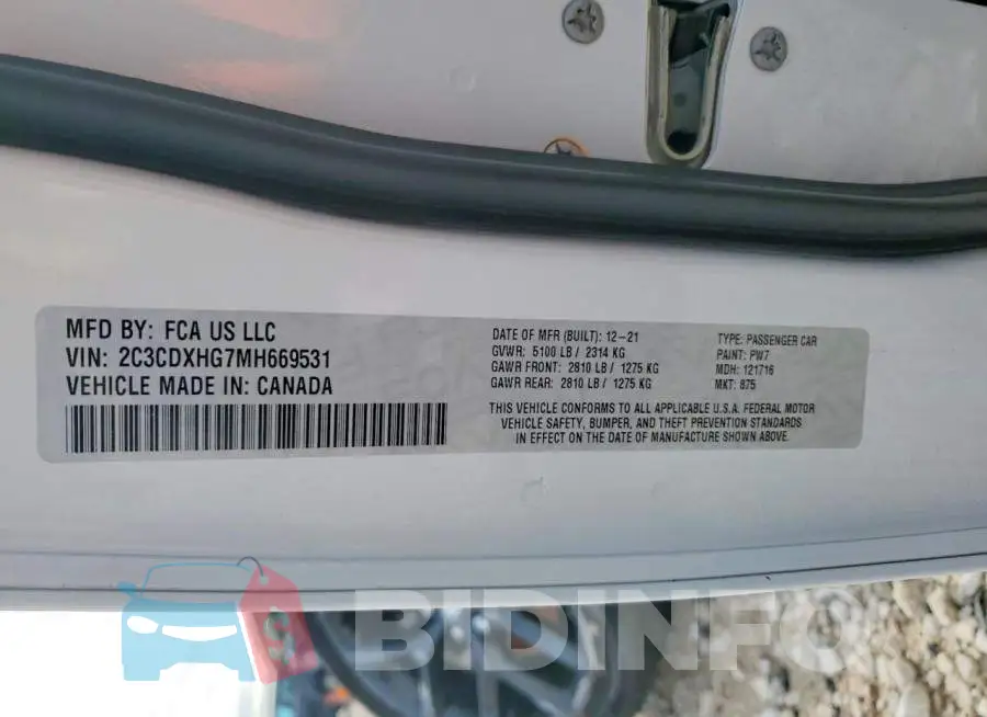 2C3CDXHG7MH669531 Photo# 13
