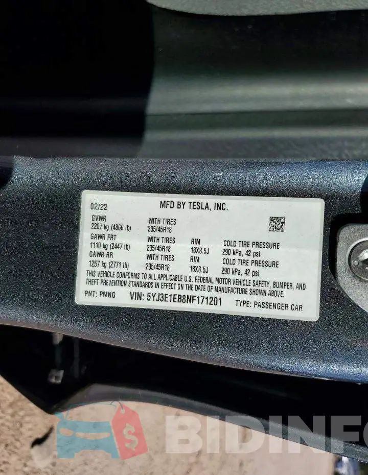 5YJ3E1EB8NF171201 Photo# 13