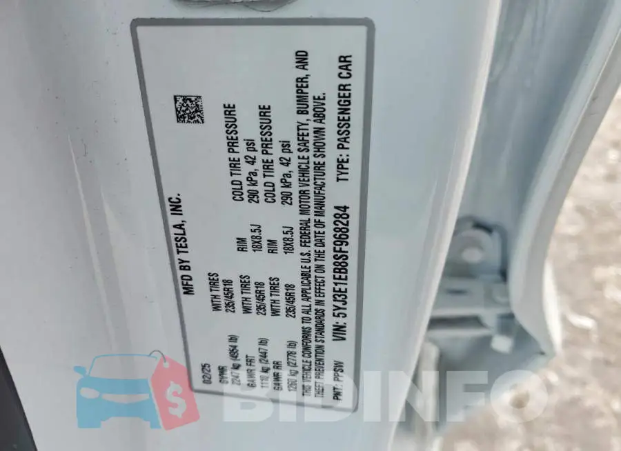 5YJ3E1EB8SF968284 Photo# 13