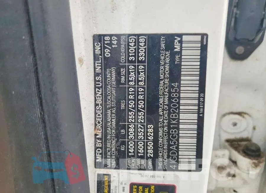 4JGDA5GB1KB206854 Photo# 13