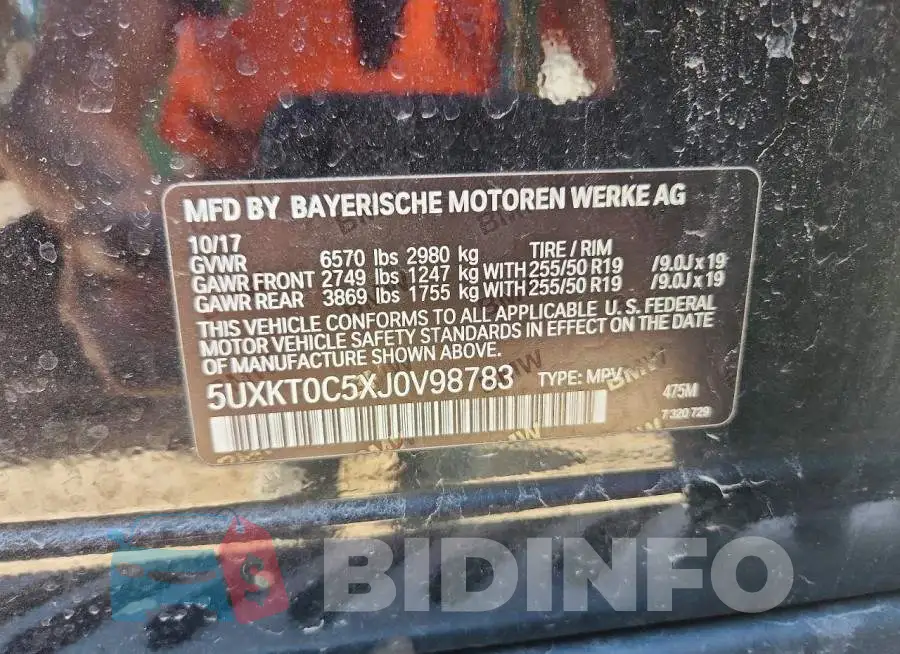 5UXKT0C5XJ0V98783 Photo# 13