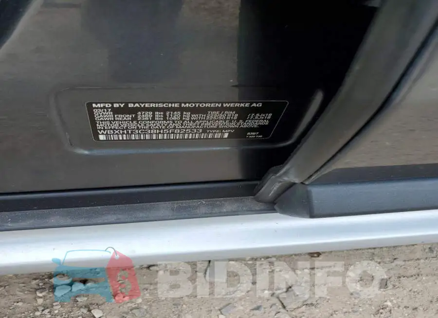 WBXHT3C38H5F82533 Photo# 12