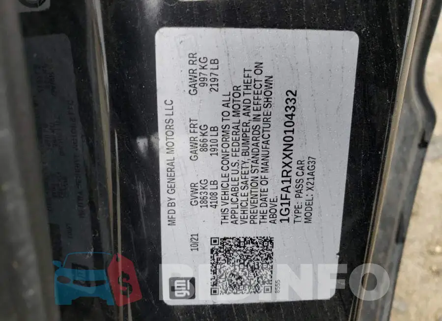 1G1FA1RXXN0104332 Photo# 12