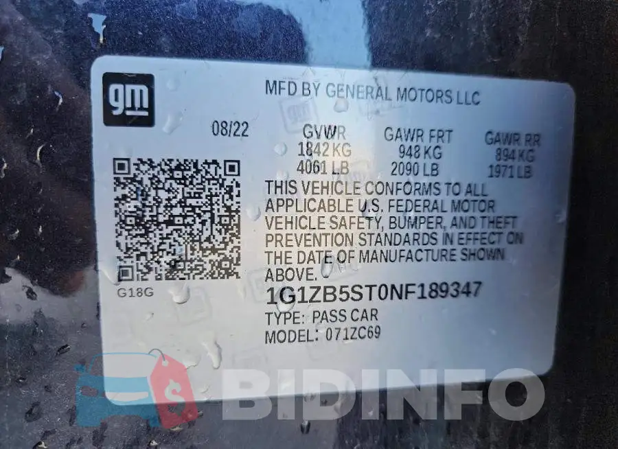 1G1ZB5ST0NF189347 Photo# 12