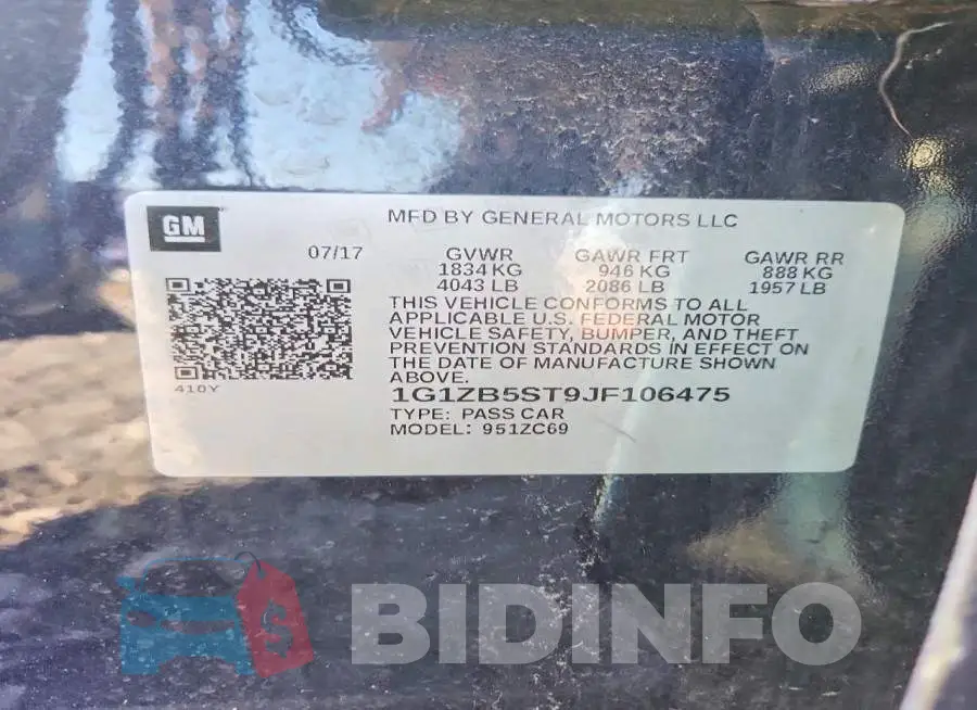 1G1ZB5ST9JF106475 Photo# 12
