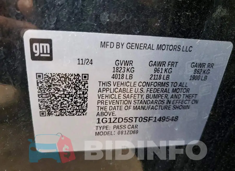 1G1ZD5ST0SF149548 Photo# 12