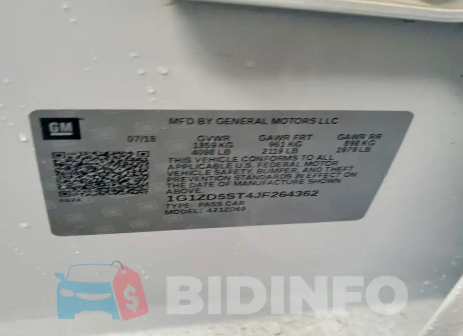 1G1ZD5ST4JF264362 Photo# 12