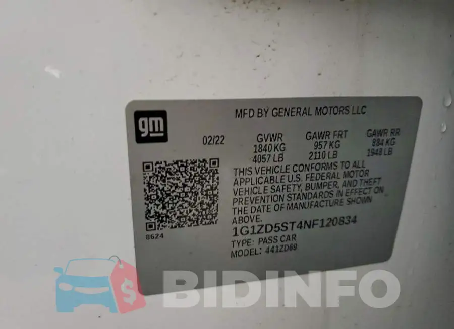 1G1ZD5ST4NF120834 Photo# 12
