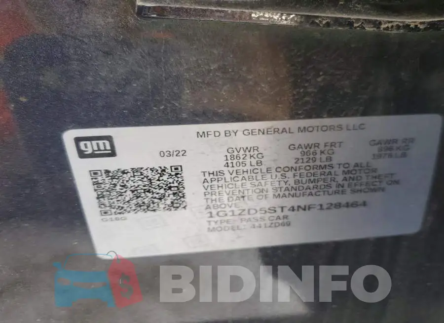 1G1ZD5ST4NF128464 Photo# 12