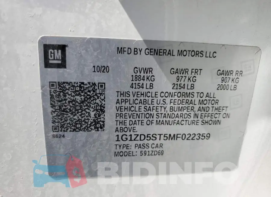 1G1ZD5ST5MF022359 Photo# 12