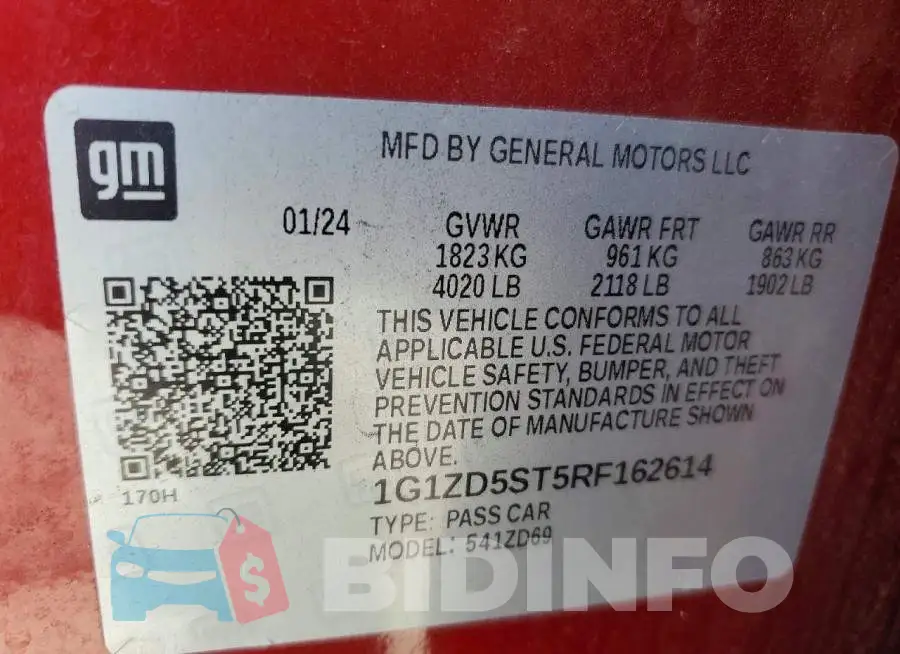 1G1ZD5ST5RF162614 Photo# 13