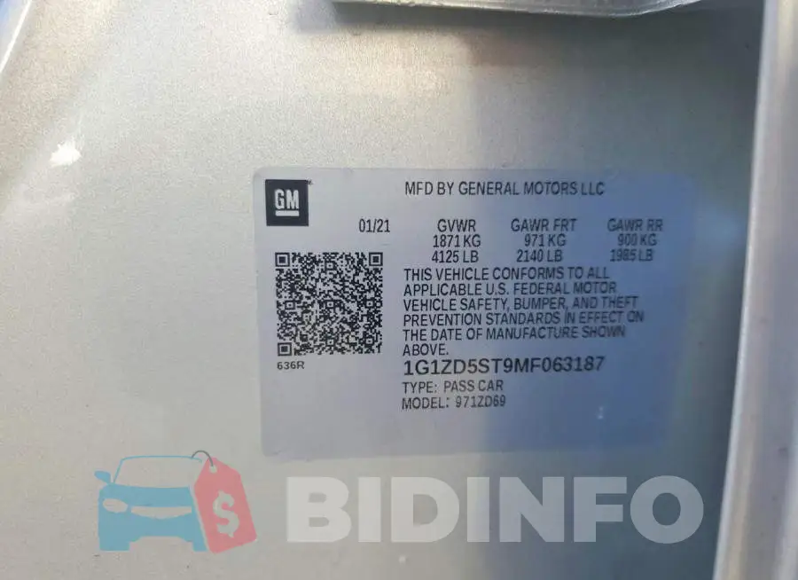 1G1ZD5ST9MF063187 Photo# 12