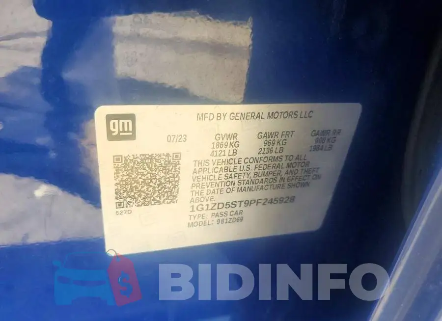 1G1ZD5ST9PF245928 Photo# 12