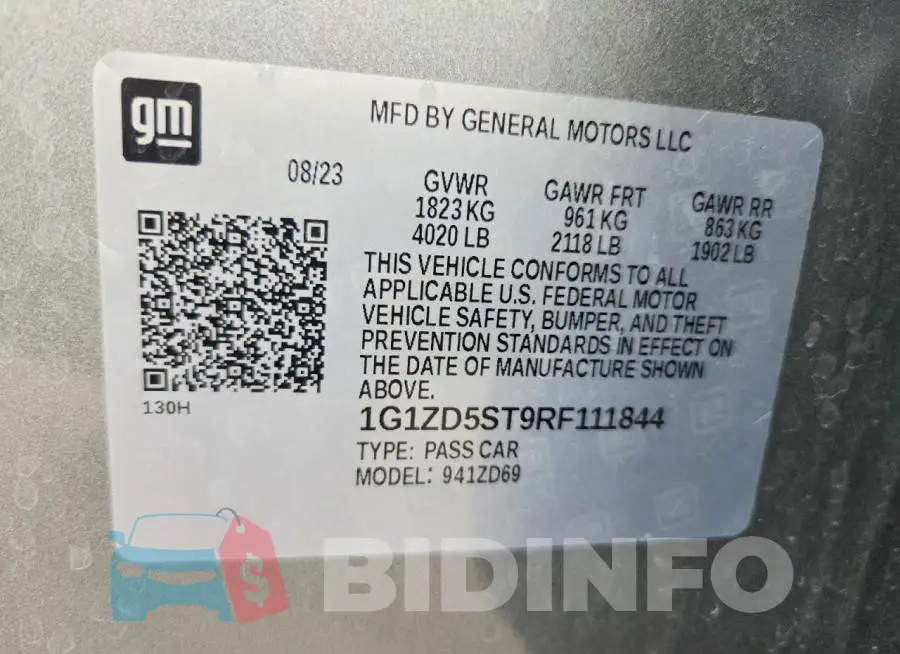 1G1ZD5ST9RF111844 Photo# 12