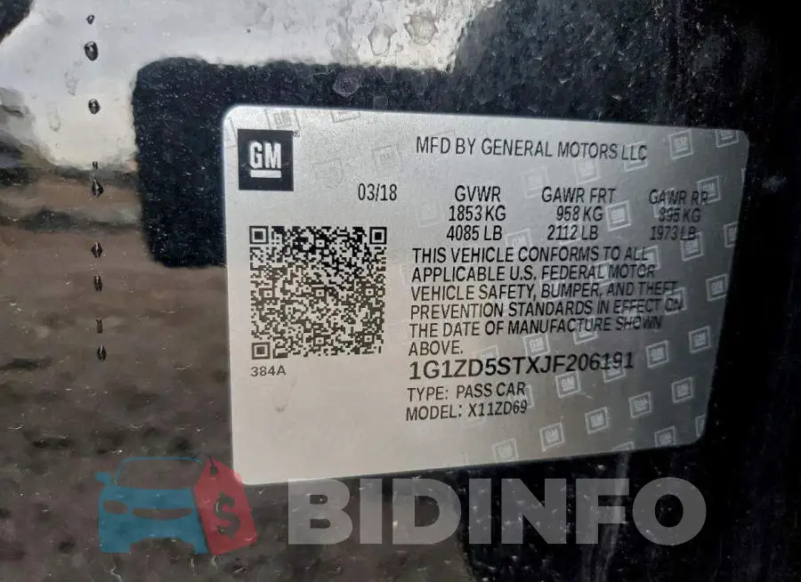 1G1ZD5STXJF206191 Photo# 12